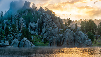 Sylvan Lake in the Black Hills of South Dakota