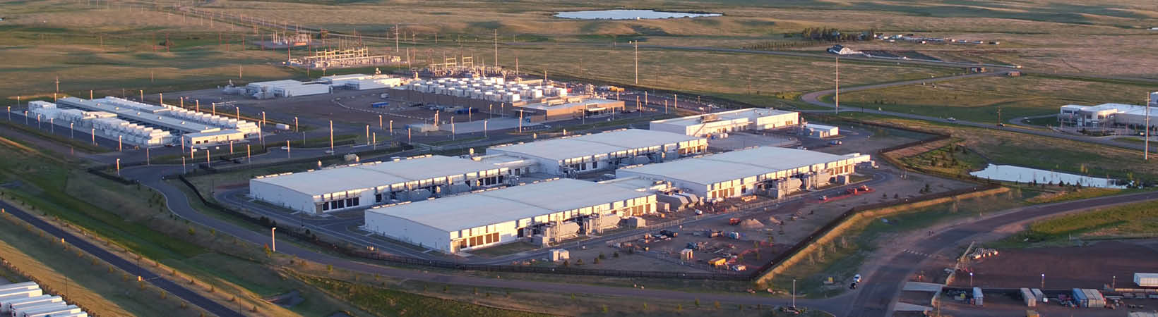 Large building in the middle of prairie