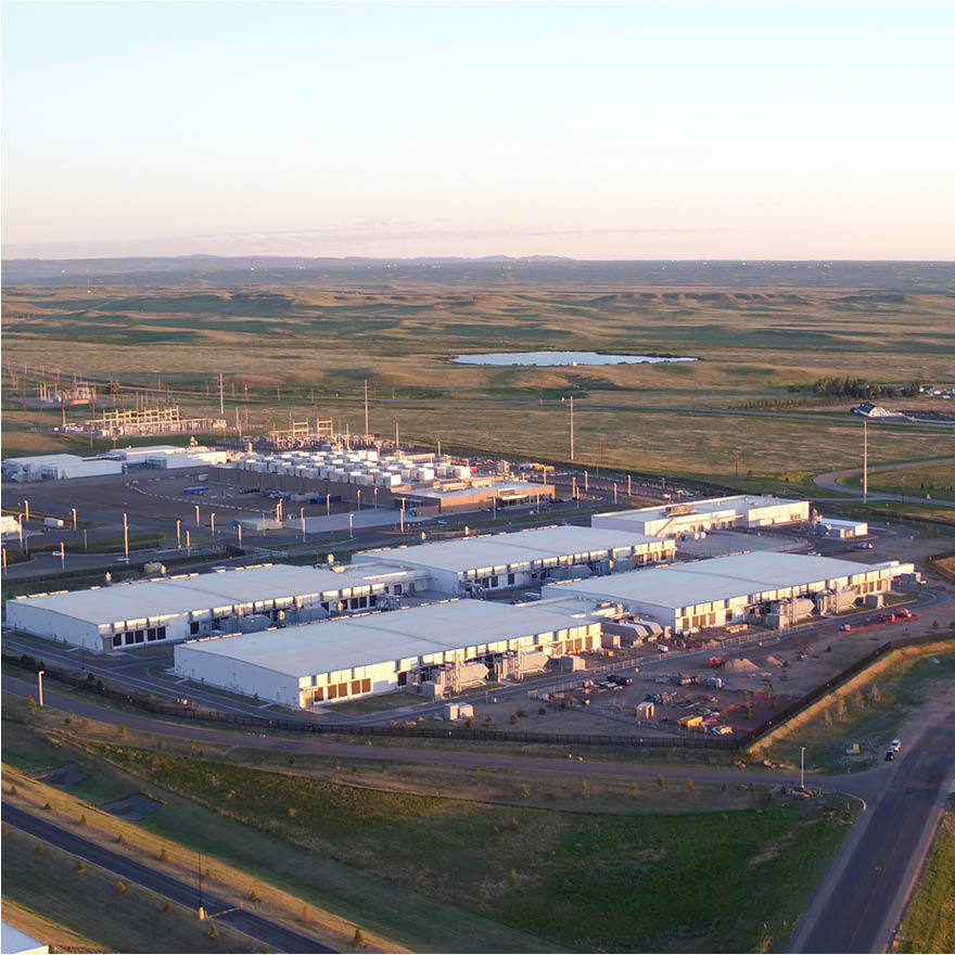 Large building in the middle of prairie