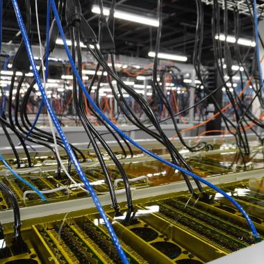Close up of cables